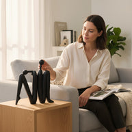 Abstract Human Figurine – Black