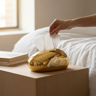 Dome Decorative Tissue Box– Gold
