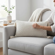 Lumbar Cushion– Bobble Texture Cream