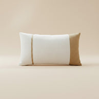 Lumbar Cushion – Cream with Gold Stripe