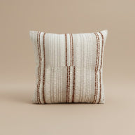Square Cushion – Terracotta Stripe
