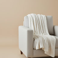 Throw Blanket – Knit Diamond Waffle