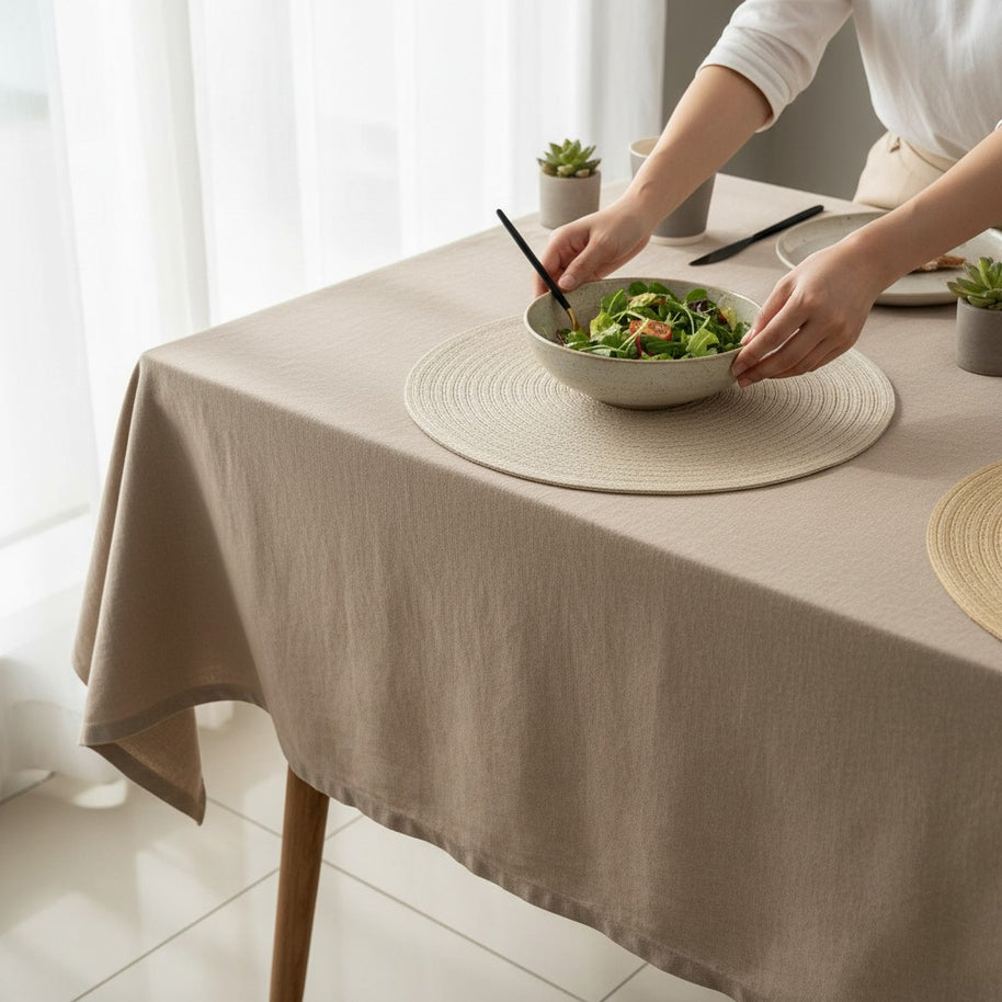 Round Jute Mandala Placemat – Design 1