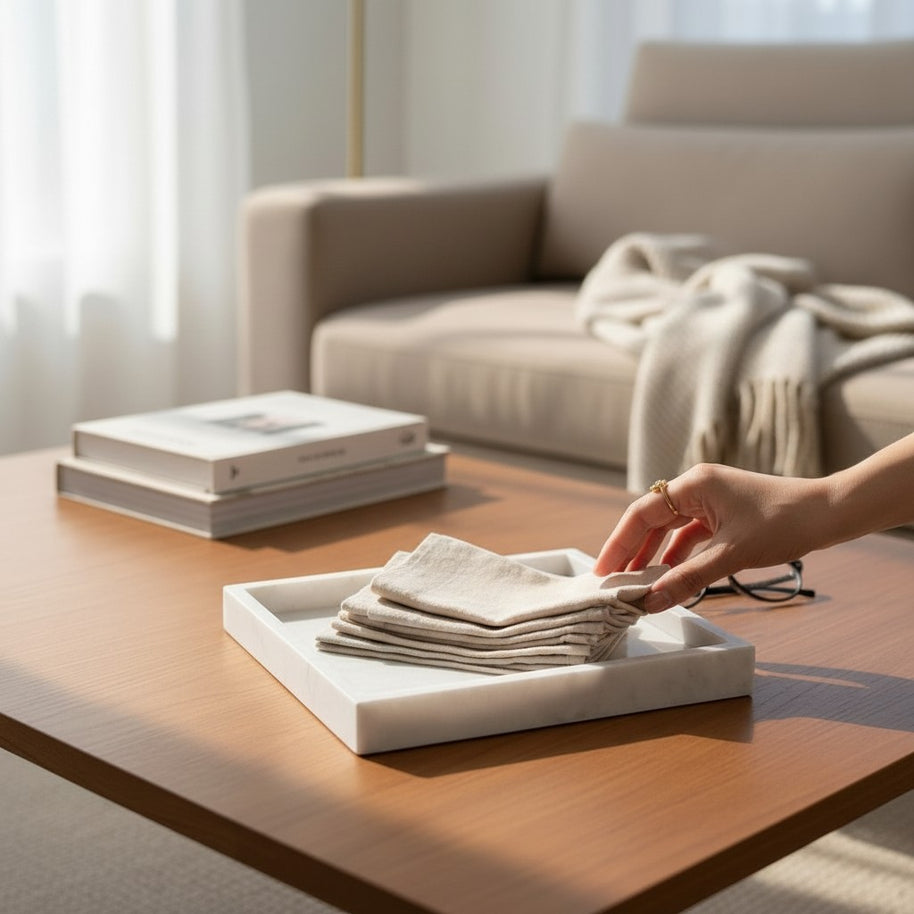 White Marble Tray
